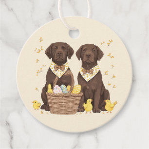 Etiquetas Para Lembrancinhas Cães de páscoa de chocolate Labrador