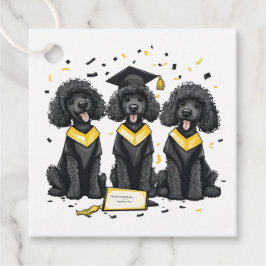 Etiquetas Para Lembrancinhas Cães Poodle Padrão De Graduação