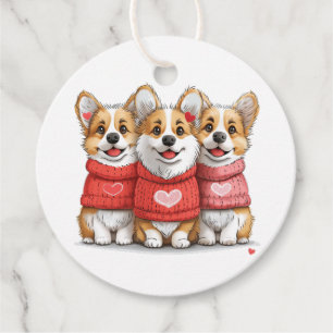 Etiquetas Para Lembrancinhas Cães Valentines Pembroke Welsh Corgi