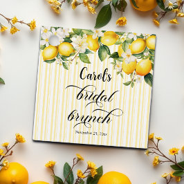 Etiquetas Para Lembrancinhas Café da Manhã de Noiva Mediterrâneo Ramo de Limão