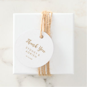 Etiquetas Para Lembrancinhas Caligrafia Simples Dourado Casamento Obrigado