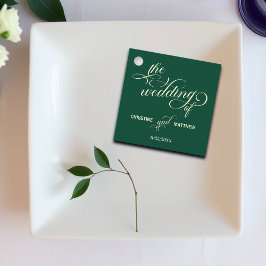 Etiquetas Para Lembrancinhas Calliografia Teal Wedding Elegante