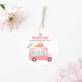 Etiquetas Para Lembrancinhas Caminhão cor-de-Sorvete Aqui está o Aniversário da