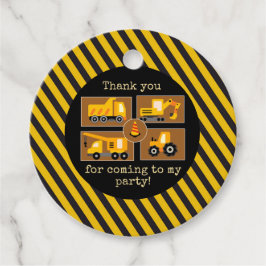 Etiquetas Para Lembrancinhas Caminhões De Construção | Favor da Parte Aniversár