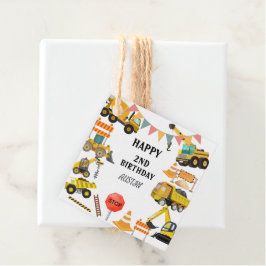 Etiquetas Para Lembrancinhas Caminhões De Construção | Parte Aniversário de cri