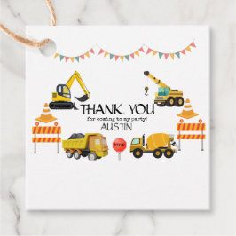 Etiquetas Para Lembrancinhas Caminhões De Construção | Parte Aniversário de cri