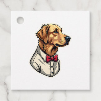 Etiquetas Para Lembrancinhas Camisa de cachorro patriótica vintage do Golden Re
