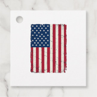 Etiquetas Para Lembrancinhas Camisa Vetorial da Bandeira Americana Distorcida V