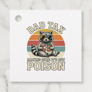 Etiquetas Para Lembrancinhas Camiseta Vintage Engraçada do Papai Tax Raccoon De