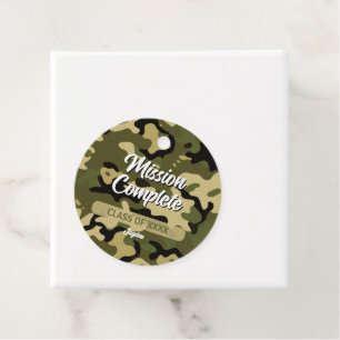 Etiquetas Para Lembrancinhas Camouflage em negrito, verde, castanho, bronzeado