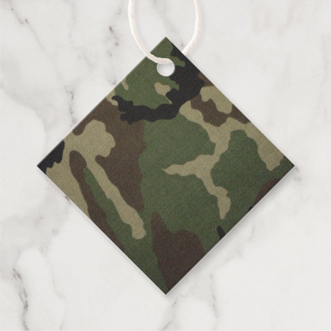 Etiquetas Para Lembrancinhas Camuflagem 1 (Frente)