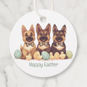 Etiquetas Para Lembrancinhas Caninos do German shepherd do felz pascoa