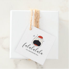 Etiquetas Para Lembrancinhas Cantando Gato Fa La La La Holiday