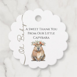 Etiquetas Para Lembrancinhas Capybara Baby Shower • Oh Baby Wildflower