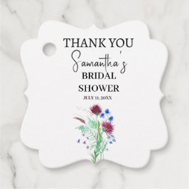 Etiquetas Para Lembrancinhas Cardo Florais Roxas Escocesas Chá de Noiva Boêmio