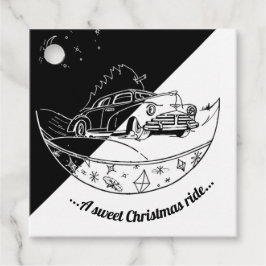 Etiquetas Para Lembrancinhas Carro de Natal de Quadro Alcalino