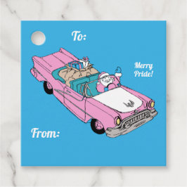 Etiquetas Para Lembrancinhas Carro de Papais noeis do Orgulho de feliz