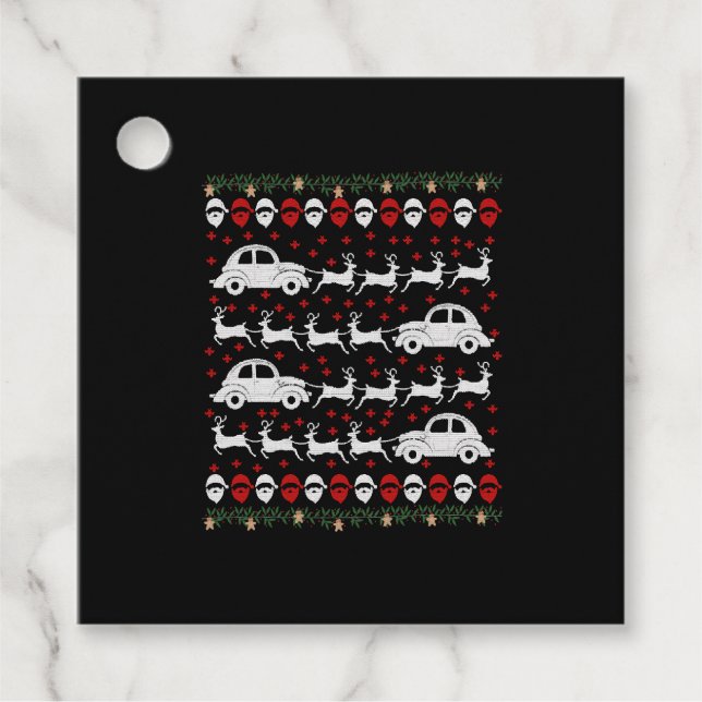 Etiquetas Para Lembrancinhas Carro Natal (Frente)