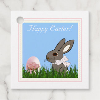 Etiquetas Para Lembrancinhas Cartão-presente de Ovo Pinto-Coluna páscoa Coelho