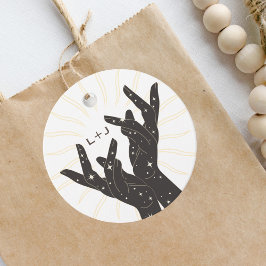 Etiquetas Para Lembrancinhas Cartas de Tarot | Chá de Noiva | Casamento | Neutr
