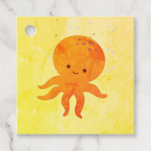 Etiquetas Para Lembrancinhas Cartoon de polvo de bebê bonito