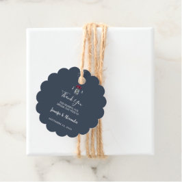 Etiquetas Para Lembrancinhas Casamento azul de marinho de Mason jar Russo