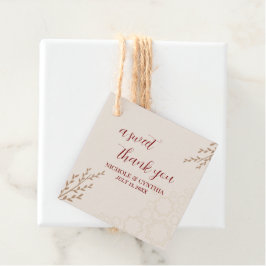 Etiquetas Para Lembrancinhas Casamento Boho Moderno Terracota Laranja Queimada