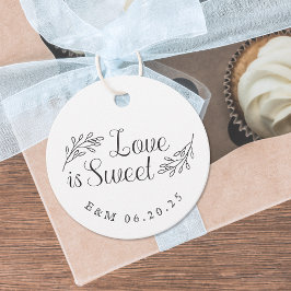 Etiquetas Para Lembrancinhas Casamento Botânico Elegante Rústico O Amor é Doce