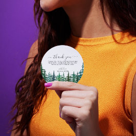 Etiquetas Para Lembrancinhas Casamento Botânico entre Pinheiros Russos de Inver