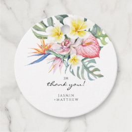 Etiquetas Para Lembrancinhas Casamento Botânico Floral Tropical Colorido