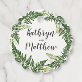 Etiquetas Para Lembrancinhas Casamento Botânico Tropical de Lush Fern