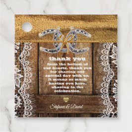 Etiquetas Para Lembrancinhas Casamento com Madeira de Celeiro, Renda Country e