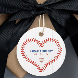 Etiquetas Para Lembrancinhas Casamento com Pinstripe no Baseball Softball Sport