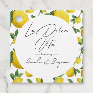 Etiquetas Para Lembrancinhas Casamento com Tema de Limão La Dolce Vita Mediterr