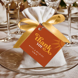 Etiquetas Para Lembrancinhas Casamento com Tipografia Sunshine Obrigado Red ID1