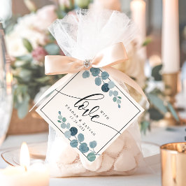 Etiquetas Para Lembrancinhas Casamento com Verde de Eucalipto Azul Empoeirado c