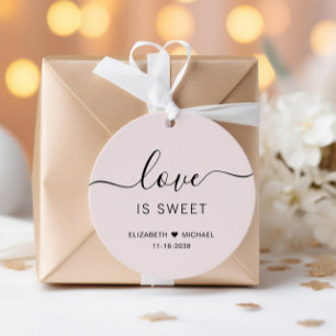 Etiquetas Para Lembrancinhas Casamento Cor-de-Rosa Doce Amor