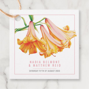 Etiquetas Para Lembrancinhas Casamento cor-de-rosa-laranja