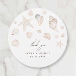 Etiquetas Para Lembrancinhas Casamento Costeiro de Maçãs e Pérolas Obrigado