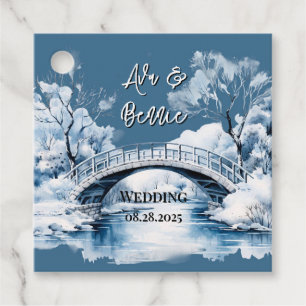 Etiquetas Para Lembrancinhas Casamento da Ponte da Água do País de inverno
