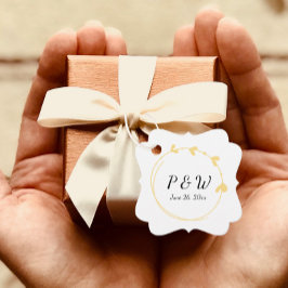 Etiquetas Para Lembrancinhas Casamento da Terra Simples do Coração Amarelo da M