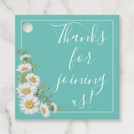 Etiquetas Para Lembrancinhas Casamento das Dísias Brancas e Teais Claros