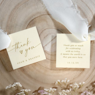 Etiquetas Para Lembrancinhas Casamento de Agradecimento de Letra Moderna Creme 