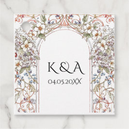 Etiquetas Para Lembrancinhas Casamento de Arca Floral de Pastel Vintage