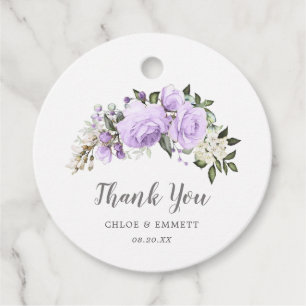 Etiquetas Para Lembrancinhas Casamento De Boho Rosa Floral De Roxo Obrigado
