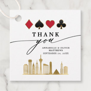 Etiquetas Para Lembrancinhas Casamento de Destino de Foto Elegante Las Vegas