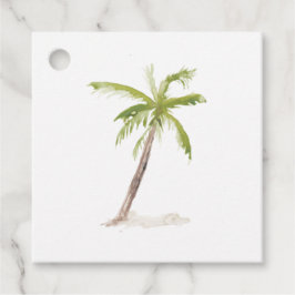 Etiquetas Para Lembrancinhas Casamento de destino na ilha caribenha aquarela