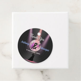 Etiquetas Para Lembrancinhas Casamento de Disco Personalizável