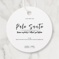 Casamento de Erva de Palo Santo Minimalista Modern