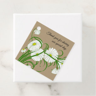 Etiquetas Para Lembrancinhas Casamento de Flores de Margaridas Gerber Vintage